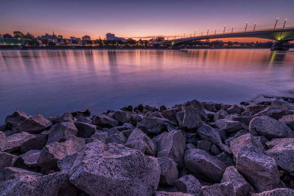 Bonn after sunset