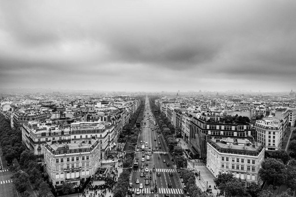 View from Arc de Triomphe